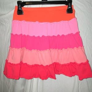 Love U Lots Girls Skirt with Tiers of Colors